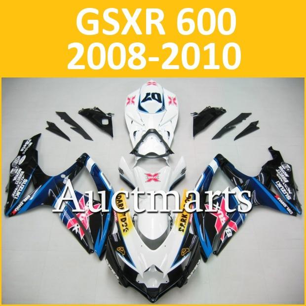 Fit suzuki 08 09 10 gsxr 750 gsxr 600 gsx-r 2008 2009 2010 fairing k8 j21 b12