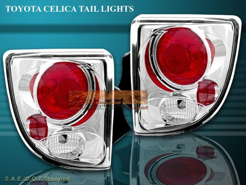 2000-2005 toyota celica tail lights chrome lamps 04 03 02