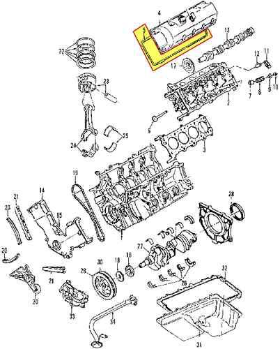 Ford 3l3z6584db genuine oem factory original valve cover gasket