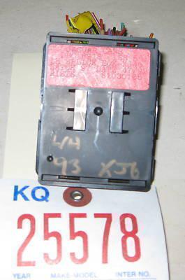 Jaguar 93 xj6 splice box left dbc 6916 1993 fuse box block