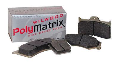 Wilwood 15e-6096k brake pads polymatrix e compound semimetallic front dynalite 4
