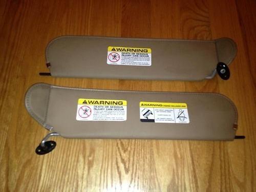 03-06 jeep wrangler sun visors lh & rh