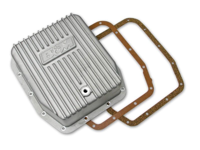 B&m 40295 cast aluminum automatic transmission oil pan