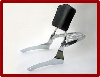 Yamaha '07-up v-star 1100 sissy bar, backrest pad and luggage rack