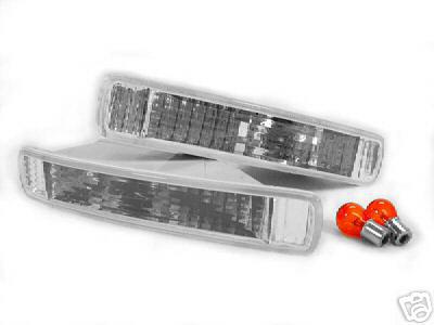 91-95 acura legend 2d coupe clear bumper lights w/bulbs