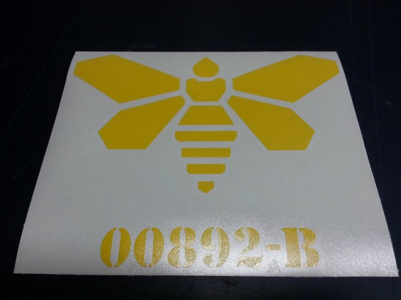 Breaking bad methlamine moth symbol decal / sticker 7 inch your choice color