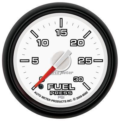 Autometer factory match electrical fuel pressure gauge 2 1/16" dia white face