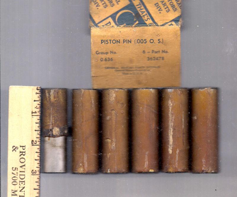 1929 1936 chevrolet piston pin set of 6 nos