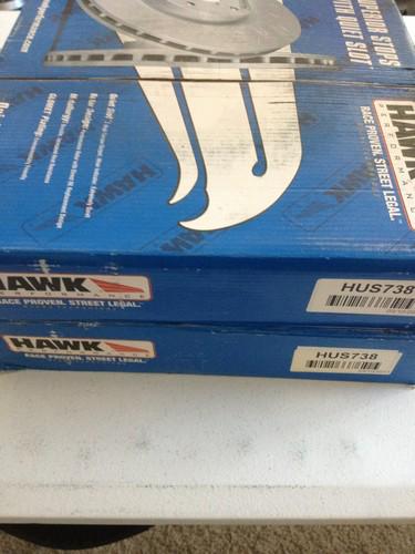 Hawk performance quiet slot brake rotors - hus738 - must sell