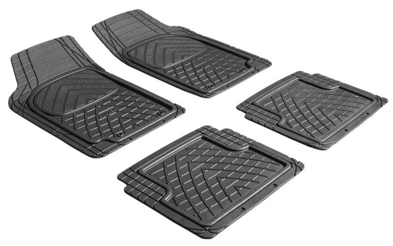 Hyundai floor mats, 4 piece set, trimmable, fits accent, tiburon, elantra, coupe