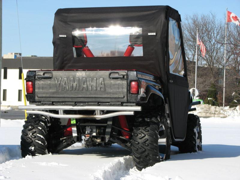 Yamaha rhino 450,660,700 utv full roof/rear window enclosure black  