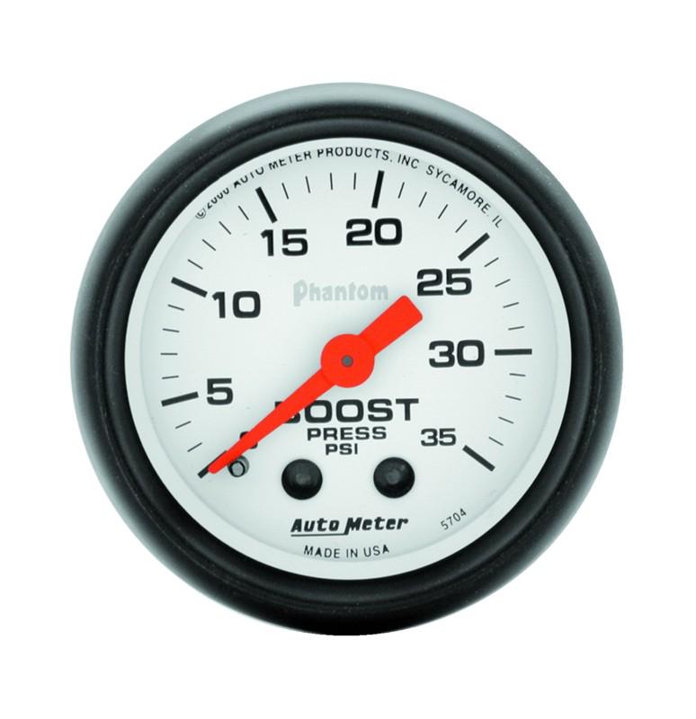 Auto meter 5704 phantom; mechanical boost gauge