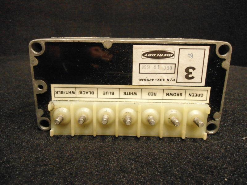 Switch box #4796a6, 332-4796a6, 3324796a6 mercury 1973-1975 65hp outboard boats