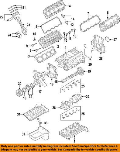 Ford oem 4c3z-6108-aa engine piston