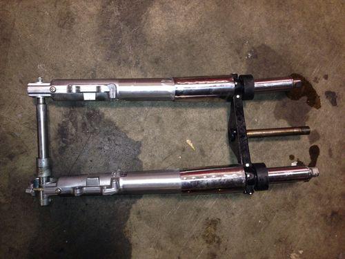 2003 electra glide front fork forks assembly lower triple tree