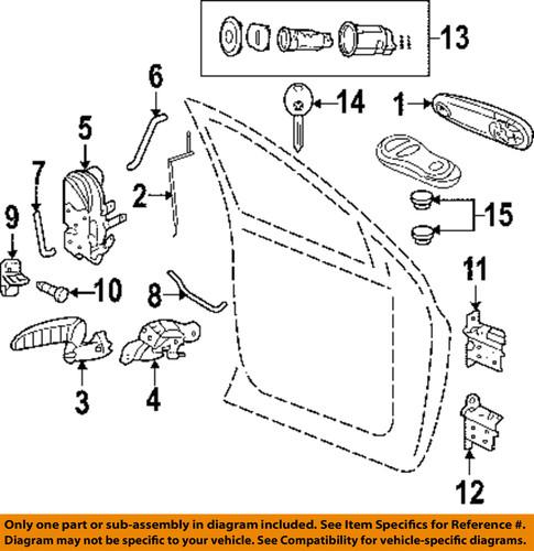 Mopar oem 5140773aa front door-battery