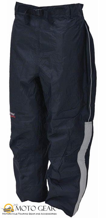 Frogg toggs toadskinz reflective motorcycle rain pants -large, black/silver