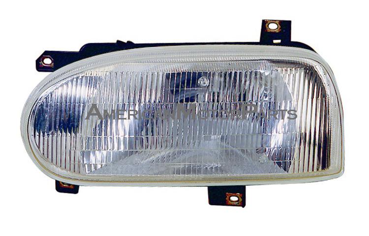 Depo pair replacement headlight single bulb 93-99 volkswagen golf gti