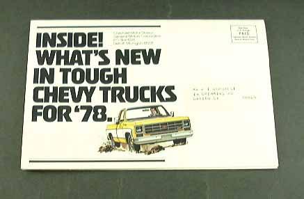 1978 78 chevrolet chevy truck brochure pickup luv