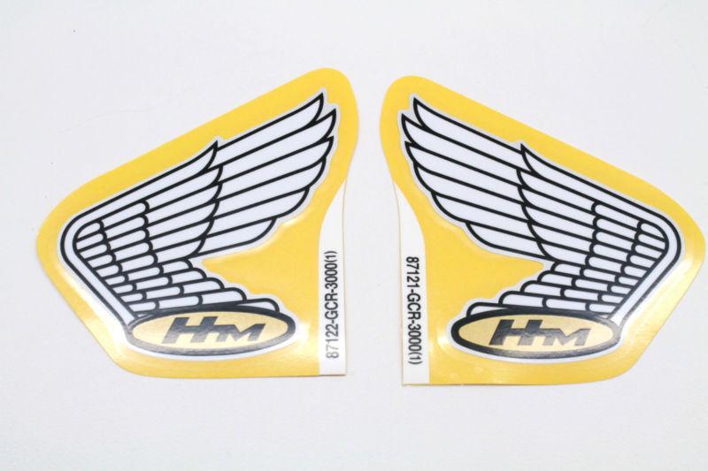 New honda wing tank decals emblems cafe bobber cb50r oem label set #h77