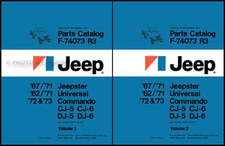 Commando jeepster cj parts book catalog 1967 1968 1969 1970 1971 jeep cj5 cj6