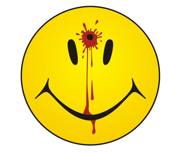 Smiley face dead decal 5"x5" bullet hole hippie vinyl car sticker s2 zu1