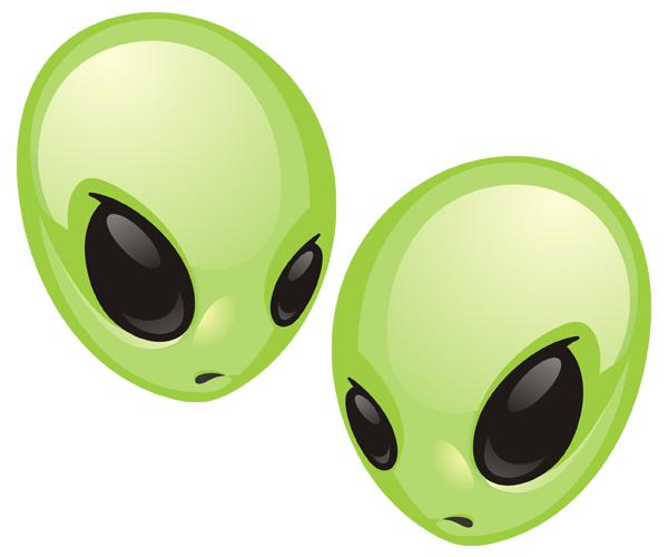 Alien decal set 4"x3.3" area 51 roswell space ufo car vinyl sticker a1 zu1