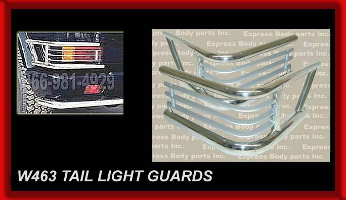 G-wagon w463 tail ligh guard tube g55 g500 g550 chrome stop light lamp mercedes 