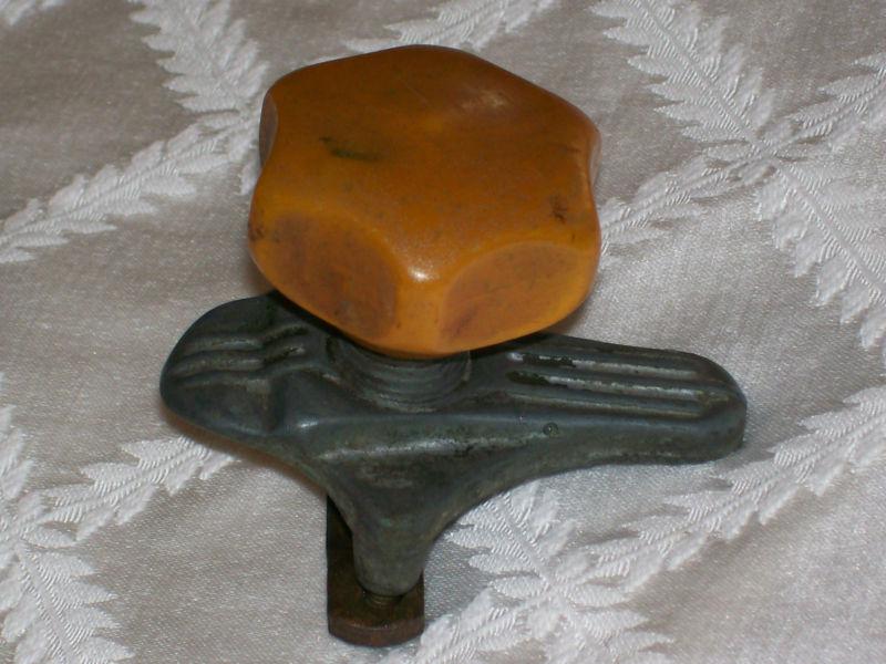 Vintage bakelite steering wheel spinner knob- art deco look hot rod antique car 