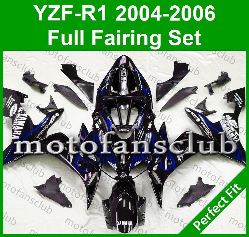 Fit yamaha yzf r1 04 05 06 yzfr1 2004 2005 2006 fairing bodywork plastics #16 b