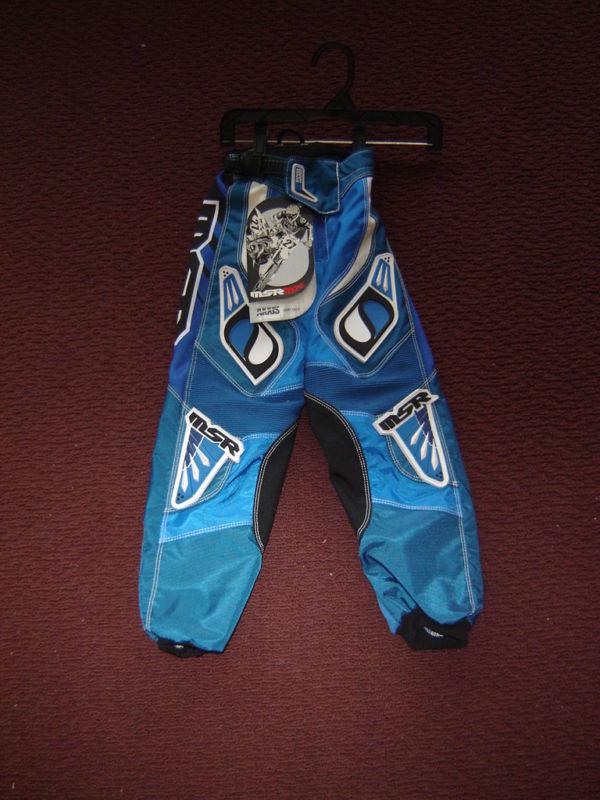 New msr youth motocross pants blue, size y16