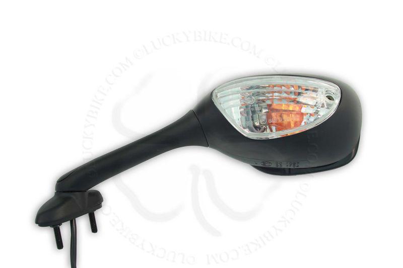 Black left side suzuki mirror turn signal gsx-r 06-10 600 750, 05-08 1000 