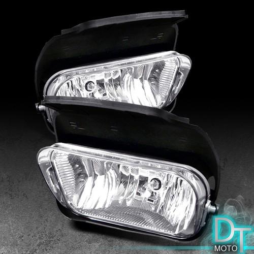 03-06 silverado avalanche clear bumper driving fog lights lamps left+right pair