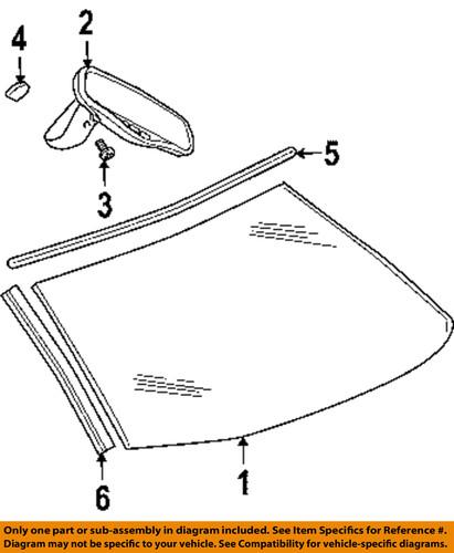 Chrysler oem 4719858ac windshield-reveal molding