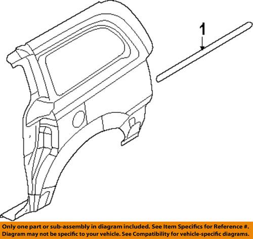 Mopar oem 5020975ab side panel-side molding