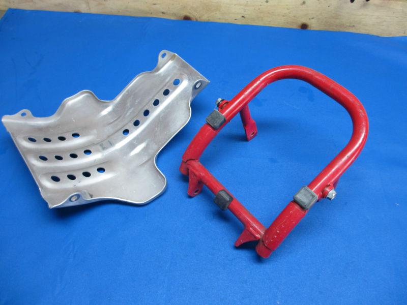 Honda 250r oem front bumper & skid plate trx fourtrax 250r trx250r