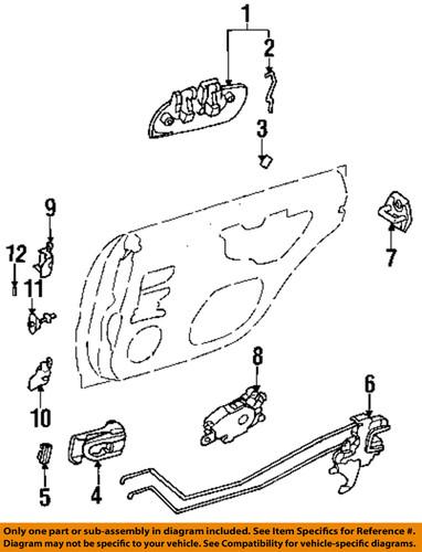 Subaru oem 62316ac150 door lock actuator motor/door lock motor