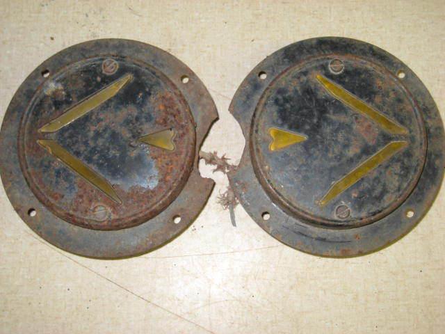 Pair signal stat rear arrow turn signals lights 1940's chevy dodge car old truck