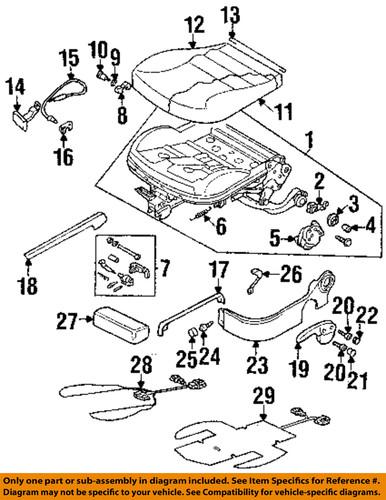 Volkswagen oem 1j0881247a front seat-cable retainer spring