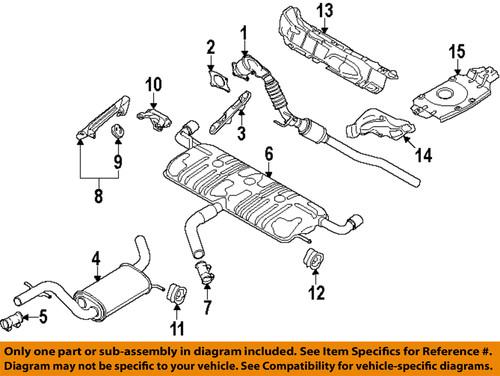 Volkswagen oem 5k6253609j exhaust muffler