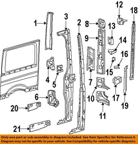 Dodge oem 68009214aa rear body-lower extension