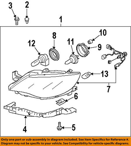 Subaru oem 84001fg060 headlight-headlamp assembly