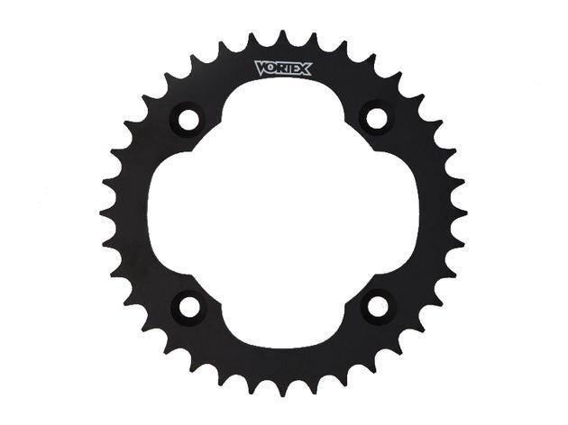 Vortex steel rear sprocket 38t 520 black fits honda trx250r fourtrax 1986-1989