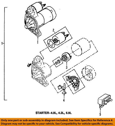 Mopar oem 56041014ab starter motor/starter