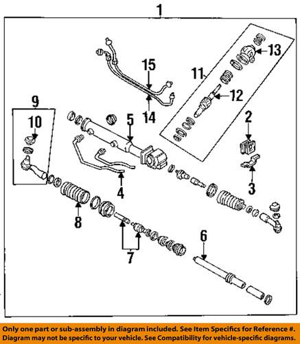 Subaru oem 34153fc020 power steering return hose-return tube