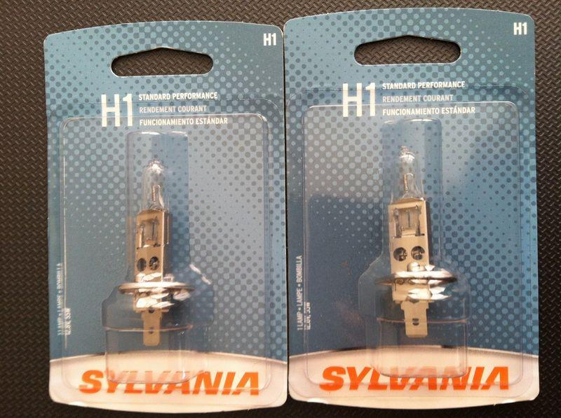 2 new: sylvania h1 standard headlight bulbs