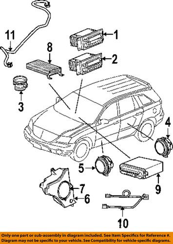 Chrysler oem 5094468ac radio