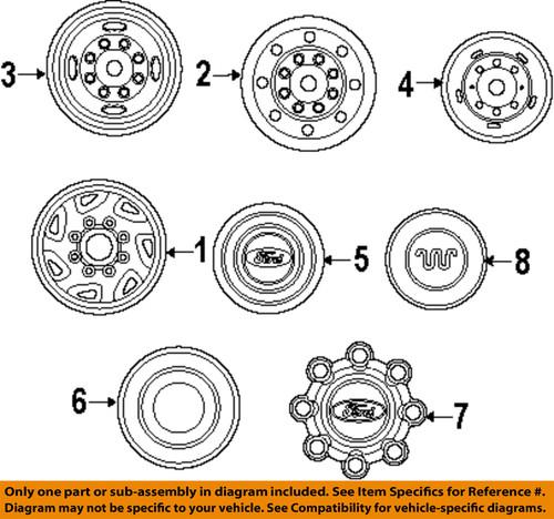 Ford oem 5c3z1130sa wheels-wheel cap