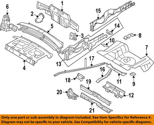 Ford oem 7r3z17a750a rear body-bumper bracket