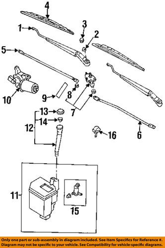 Nissan oem 288909e000 wiper blade/windshield wiper blade